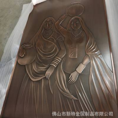 九台市铝板浮雕壁画与仿铜门牌 新特加工定制，点亮空间艺术