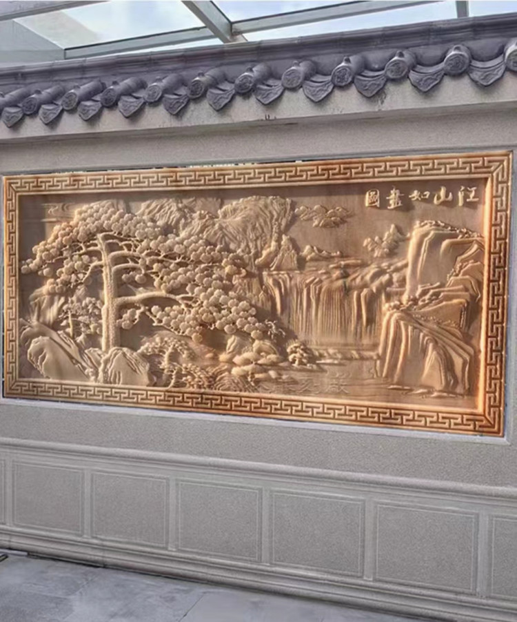 雕琢时光，壁画乡愁——乡村古建石雕壁画与校园文化墙的定制加工艺术
